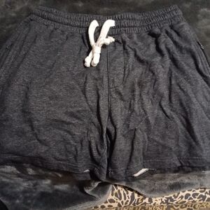 Black Shorts with White Logo